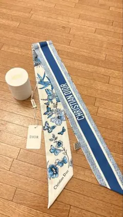 Dior ミッツァ スカーフ ライトブルー 箱付き Dior ミッツァ スカーフ ライトブルー 箱付き - メルカリ