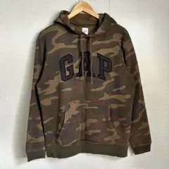 GAP Sサイズ　迷彩柄 フード付きパーカー