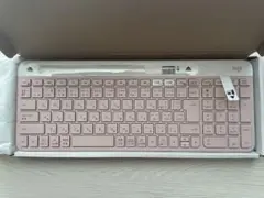 logi ピンク キーボード 本体 スマートフォンフォルダー付き