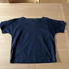 SACRA ペダルスリーブTシャツ　袖フリル　38 ネイビーのサムネイル