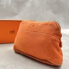 HERMES ポリード オランジュ コスメポーチ 9295のサムネイル