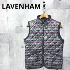 LAVENHAM ラベンハム フェアアイル柄キルティングベスト 38