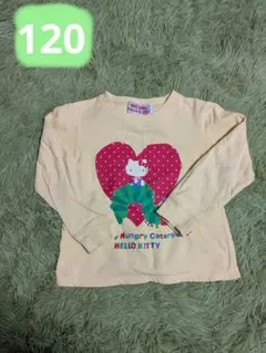 裏起毛トレーナー　キティちゃん　はらぺこあおむし　130