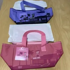 新品未使用　タグ付き　トレーダージョーズ ミニ保冷バッグ2個　ピンク　パープル