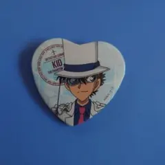 名探偵コナン 怪盗キッド ハート缶バッジ - メルカリ