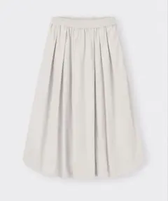 未使用　GU バブルヘムミディスカート　オフホワイト　XXL