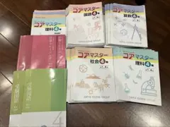 名進研　コアマスター 6年 半年分 名進研 SAPIX コアマスター 6年生 4教科 1年分（24回）＋