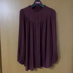 ボルドー シャツ