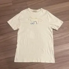 美品》Maison Kitsuné フォックス刺繍 Tシャツ ホワイト M - メルカリ