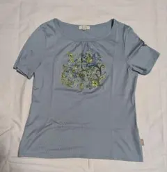 SCAPA スキャパ 半袖Tシャツ ペイズリー柄 ブルー 40のサムネイル