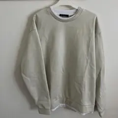 新品　ライトグレースエード調トレーナー