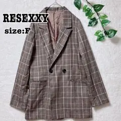RESEXXY リゼクシー チェック柄 テーラードジャケット F
