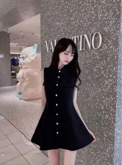 ノースリーブ シャツミニワンピース　GRLグレイル