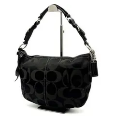 Y2K COACH Black Signature Hobo Bag