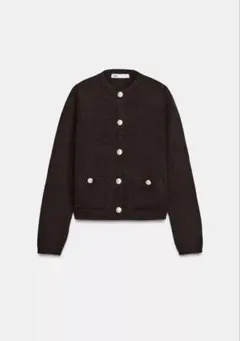 ZARA【ニットカーディガン】