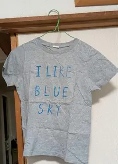 I LIKE BLUE SKY Tシャツ グレー