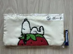 スヌーピー 一番くじポーチ（いちごデザイン）