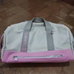 CHANEL ボストンバッグ ホワイト/ピンク