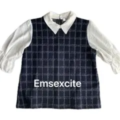 Emsexcite チェック柄トップス ブラウス