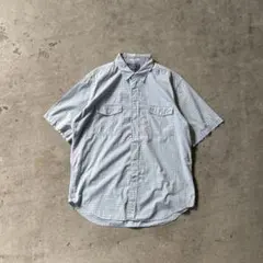 Nautica ノーティカ 半袖 シャツ チェック コットン L ブルー 青系のサムネイル