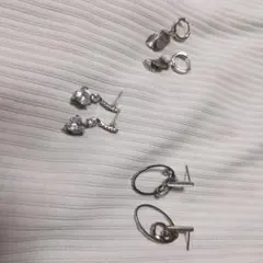 ピアスセット・シルバーカラー