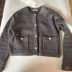 GU ジーユー ダブルポケットニットジャケット 351309未使用に近い