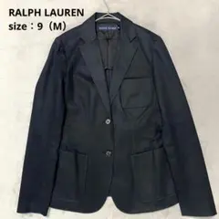 RALPH LAUREN テーラードジャケット【M】コットン センターベント 黒