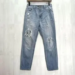 ヘザー　ダメージデニムパンツ　【heather】