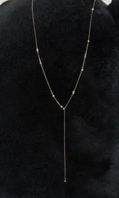 agate ゴールド ロングネックレス　K10