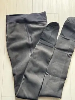 フリース裏地付き　黒タイツ