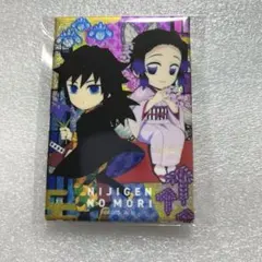 鬼滅の刃　ニジゲンノモリ　ネオン 缶バッジ　冨岡義勇　胡蝶しのぶ