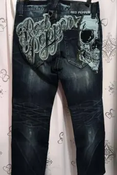 RED PEPPER archive skulljeans スカルデニム y2k