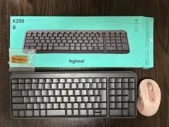 logi K250 ワイヤレスキーボード(新品)とマウス(中古品)のセット