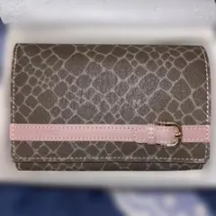 未使用品　NINA RICCI 二つ折り財布 ブラウン ピンクのサムネイル