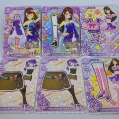 アイカツ アンコール スパイシーアゲハ 紫吹蘭 凛堂タイム カード 6枚セット