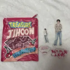 TREASURE WONDERLAND カプセルトイポーチ　アクスタ　ジフン