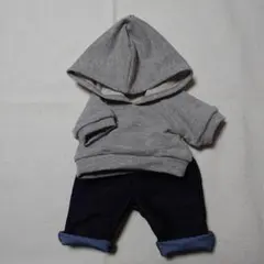 ぬいぐるみ服　シルバーラメ