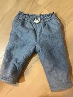 デニム調コットンパンツ 95cm未満