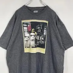 スターウォーズ　映画　ダースベイダー　チューバッカ　グレー　2XL 23J