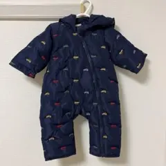 petit main ベビー ジャンプスーツ サイズ70 くるま柄