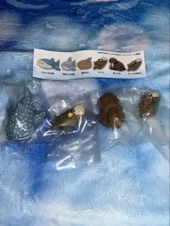 川崎誠二の木彫りの動物たち マスコットフィギュア3 4点セット　シークレットあり