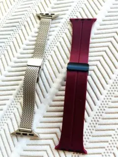 Apple Watch バンドセット 赤紫色とメッシュ