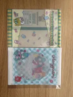 サンリオ　ミニクリアファイル　ハンギョドン　けろけろけろっぴ　2点セット