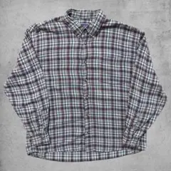 90s NorthCrest ノースクレスト BDチェックネルシャツXL
