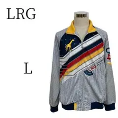 LRG エルアールジー 白と紺の柄物 ブルゾン Lのサムネイル