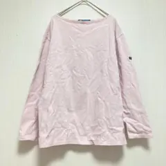 【セントジェームス】 長袖Tシャツカットソーピンク M 綿100％フランス製