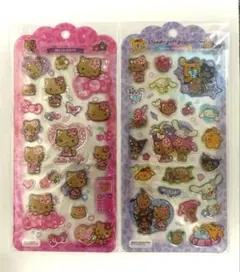 【サンリオ】ドロップジェリーシール　2枚セット　日焼けキティ