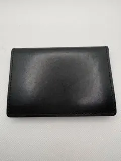 DomTeporna Italy 本革 名刺入れ 薄型 ブラック