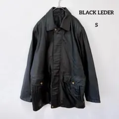 メンズ ラムレザーコート ジャケット S ブラック 本革 ジャケット カジュアル