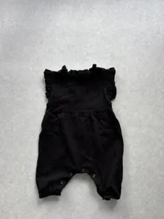 韓国こども服　ベビーオールインワン　黒　90cm